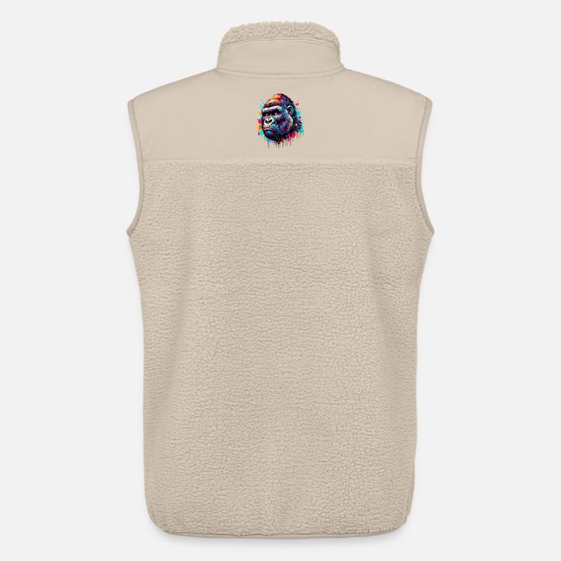 Gorilla - Unisex Sherpaweste von Stanley/Stella - Beige