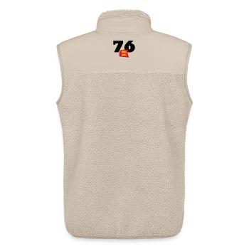 Seine-Maritime - Normandie - Frankreich - Unisex Sherpaweste von Stanley/Stella - Beige - Hinten - AI Model Male 178 light (178cm)