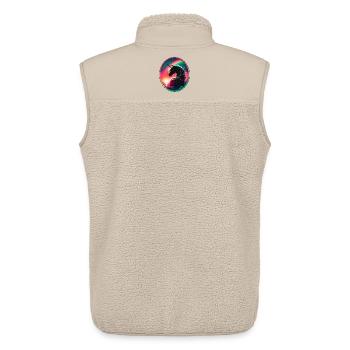 Zauber der Einhorns - Unisex Sherpaweste von Stanley/Stella - Beige - Hinten - AI Model Male 178 light (178cm)