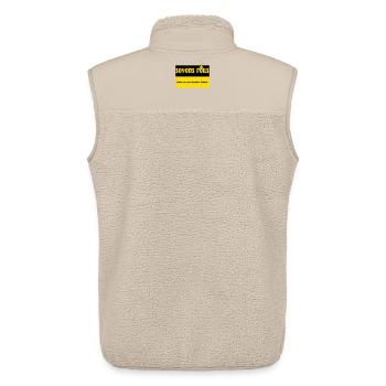 Let's be crazy - Unisex Sherpa Gilet by Stanley/Stella - beige - Back - AI Model Male 178 light (178cm)