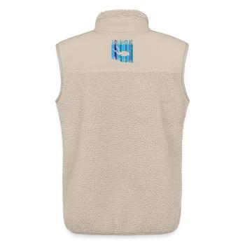 Aquaholic - Unisex Sherpaweste von Stanley/Stella - Beige - Hinten - AI Model Male 178 light (178cm)