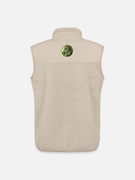 Ancient Aztec Warrior Gold Earth - Unisex Sherpa Gilet by Stanley/Stella - beige