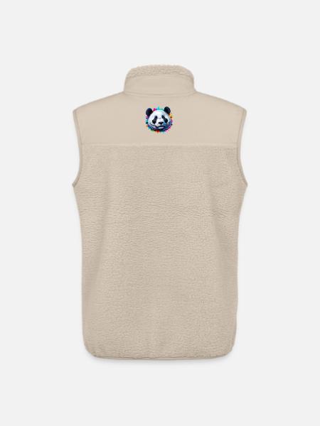 Panda - Unisex Sherpaweste von Stanley/Stella - Beige