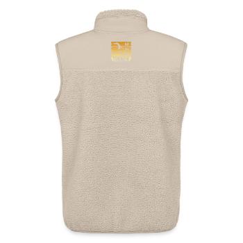 Turnen - Kraft - Eleganz - Balance - Unisex Sherpaweste von Stanley/Stella - Beige - Hinten - AI Model Male 178 light (178cm)