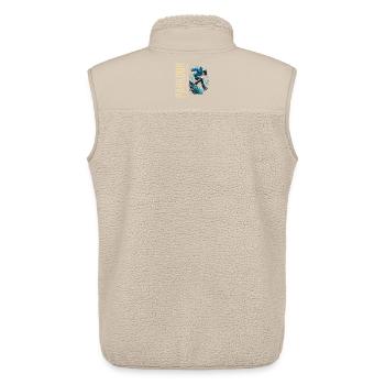 Parkour: Die Kunst des urbanen Abenteuers - Unisex Sherpaweste von Stanley/Stella - Beige - Hinten - AI Model Male 178 light (178cm)