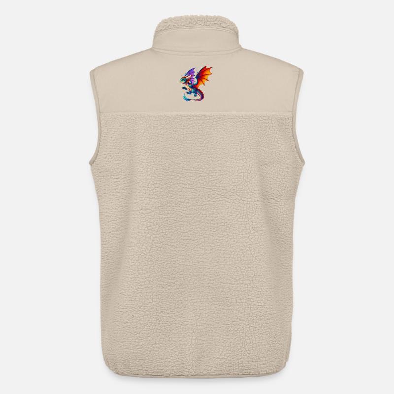 Drache - Unisex Sherpaweste von Stanley/Stella - Beige