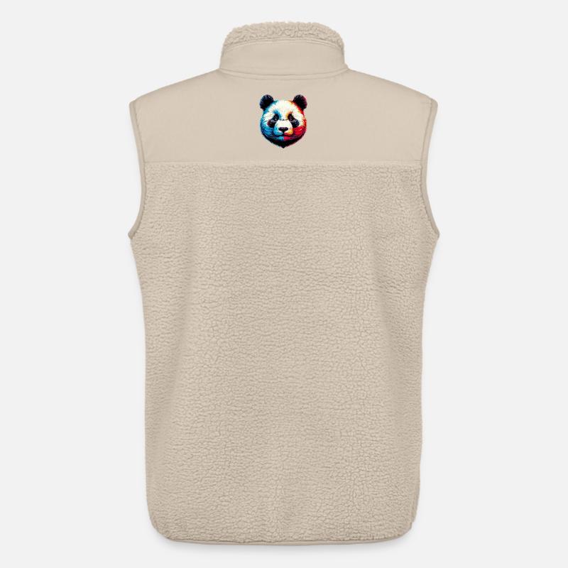 Panda - Unisex Sherpaweste von Stanley/Stella - Beige