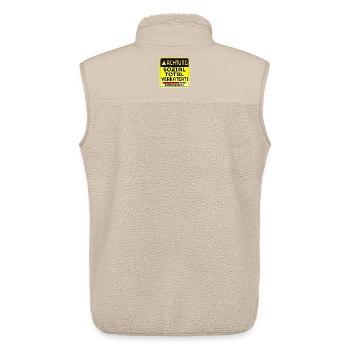 INTROVERTIERTE PERSON INTROVERSION IRONIE - Unisex Sherpaweste von Stanley/Stella - Beige - Hinten - AI Model Male 178 light (178cm)