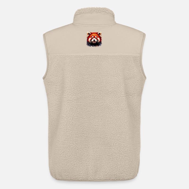 Kleiner Panda - Unisex Sherpaweste von Stanley/Stella - Beige