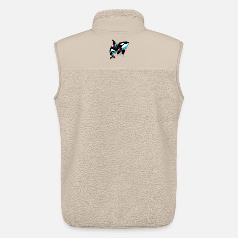 Schwertwal - Unisex Sherpaweste von Stanley/Stella - Beige