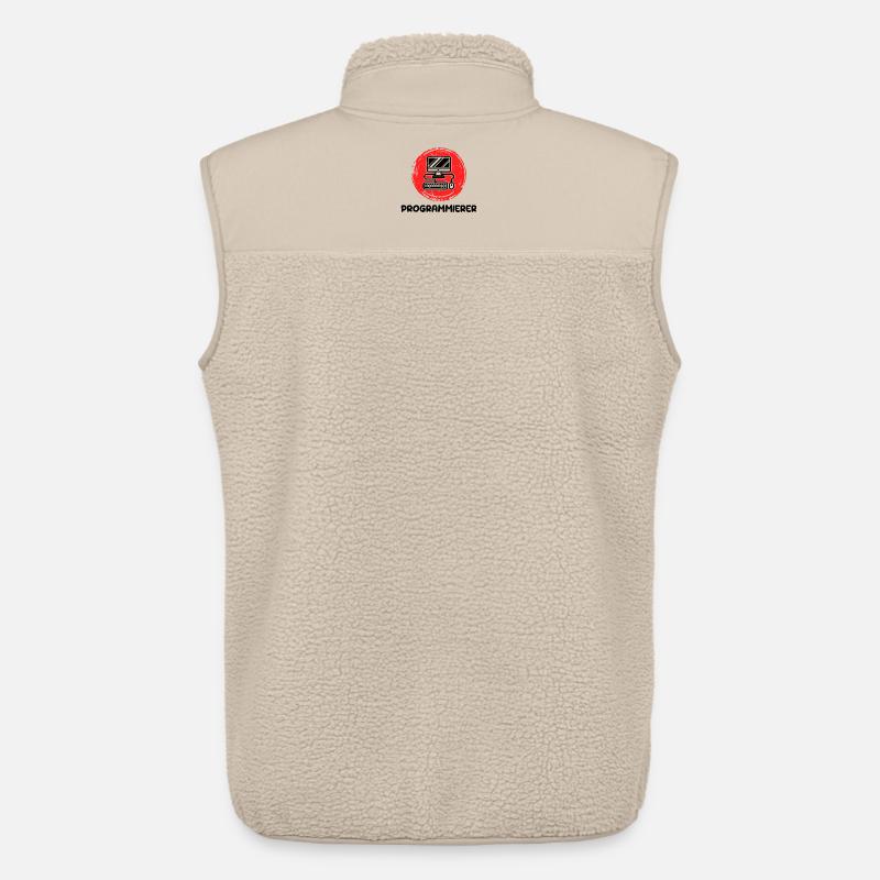 Développeur, Programmeur, Coden, Informatique - Veste sans manches sherpa unisexe Stanley/Stella - beige