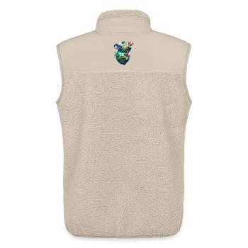 Koala - Unisex Sherpaweste von Stanley/Stella - Beige - Hinten - AI Model Male 178 light (178cm)
