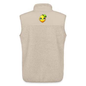 Lemon Lemons - Unisex Sherpa Gilet by Stanley/Stella - beige - Back - AI Model Male 178 light (178cm)