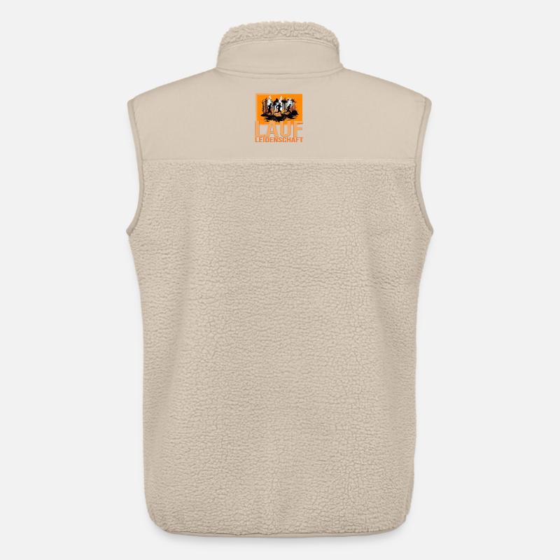Lauf Leidenschaft - Unisex Sherpaweste von Stanley/Stella - Beige