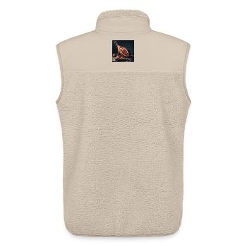 Serrano-Schinkenkeule - Unisex Sherpaweste von Stanley/Stella - Beige - Hinten - AI Model Male 178 light (178cm)