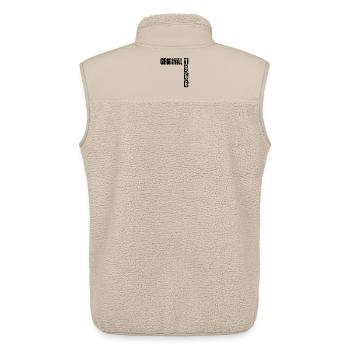 Vintage 1966 - Unisex Sherpa Gilet by Stanley/Stella - beige - Back - AI Model Male 178 light (178cm)