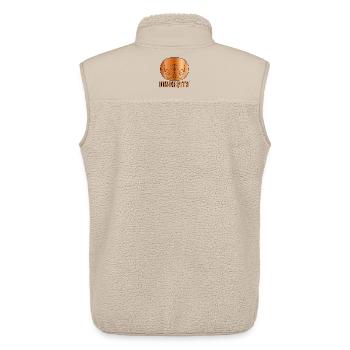 STRICHZEICHNUNG GESICHT - VIELFALT DER PAARE - Unisex Sherpaweste von Stanley/Stella - Beige - Hinten - AI Model Male 178 light (178cm)