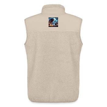 Fenrir - Unisex Sherpa Gilet by Stanley/Stella - beige - Back - AI Model Male 178 light (178cm)