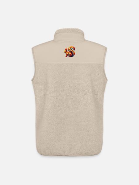 Squirrel - Unisex Sherpa Gilet by Stanley/Stella - beige