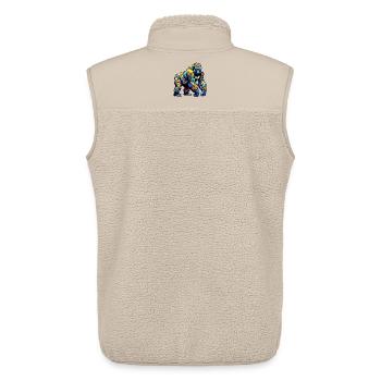 Gorilla - Unisex Sherpa Gilet by Stanley/Stella - beige - Back - AI Model Male 178 light (178cm)
