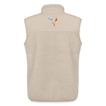 Turnerin Gymnastik Turnverein Turnen Turnsport - Unisex Sherpaweste von Stanley/Stella - Beige - Hinten - AI Model Male 178 light (178cm)