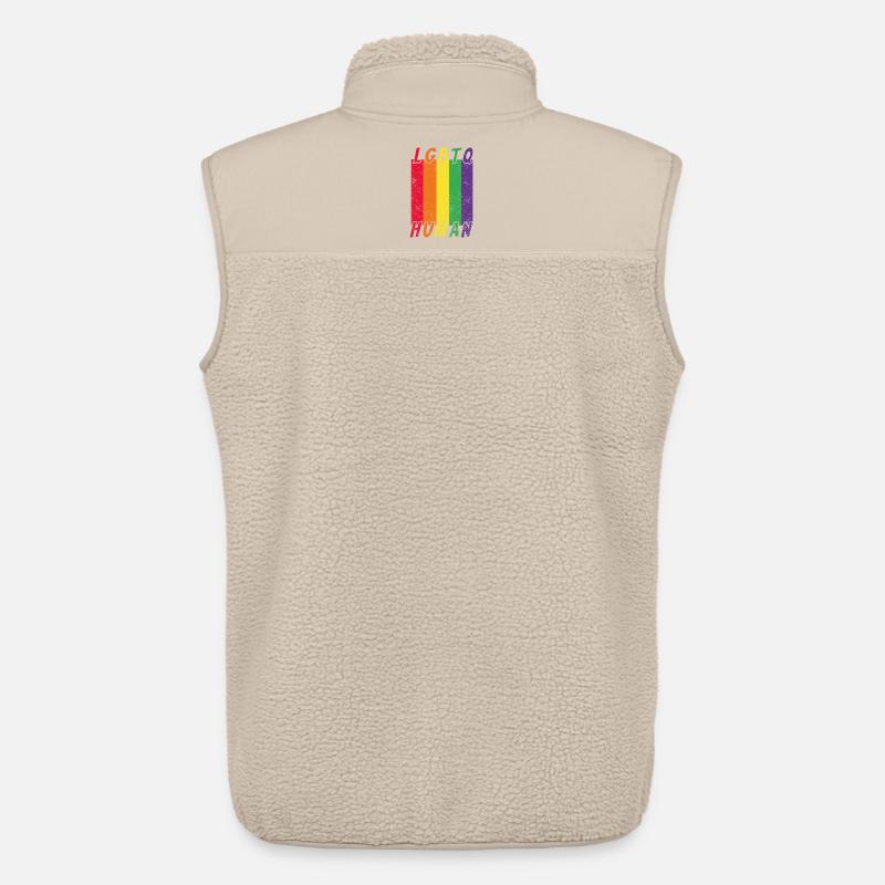 LGBTQ Human - Unisex Sherpaweste von Stanley/Stella - Beige