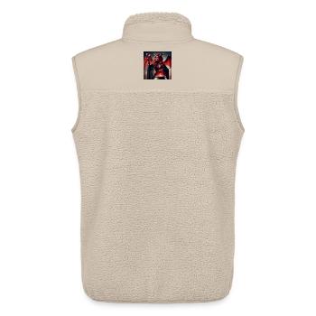 She-Devil - Unisex Sherpa Gilet by Stanley/Stella - beige - Back - AI Model Male 178 light (178cm)