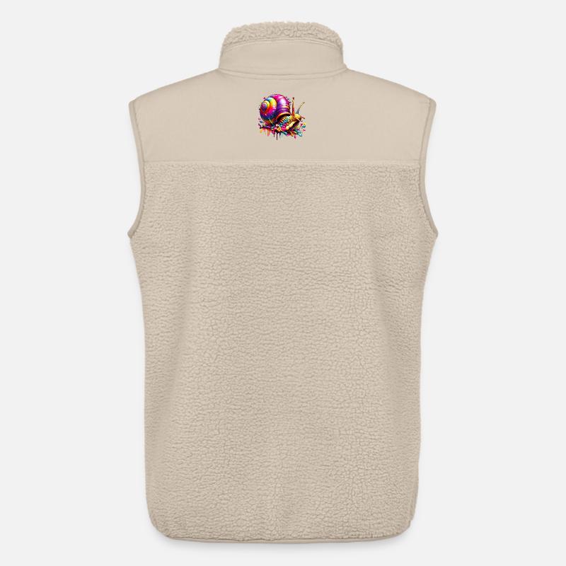 Escargot - Veste sans manches sherpa unisexe Stanley/Stella - beige