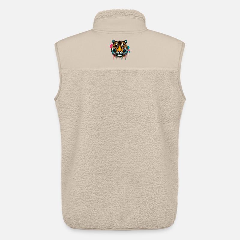 Tiger - Unisex Sherpaweste von Stanley/Stella - Beige