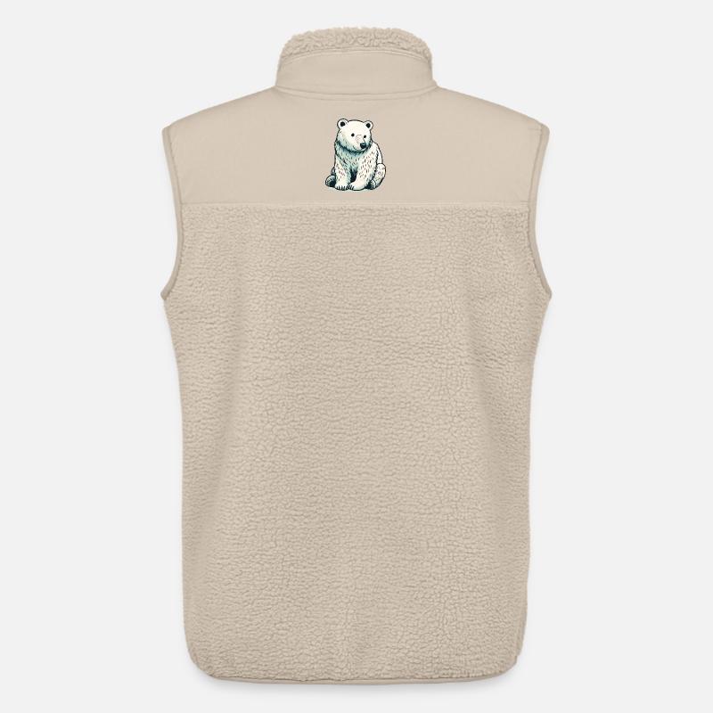 Eisbär - Unisex Sherpaweste von Stanley/Stella - Beige