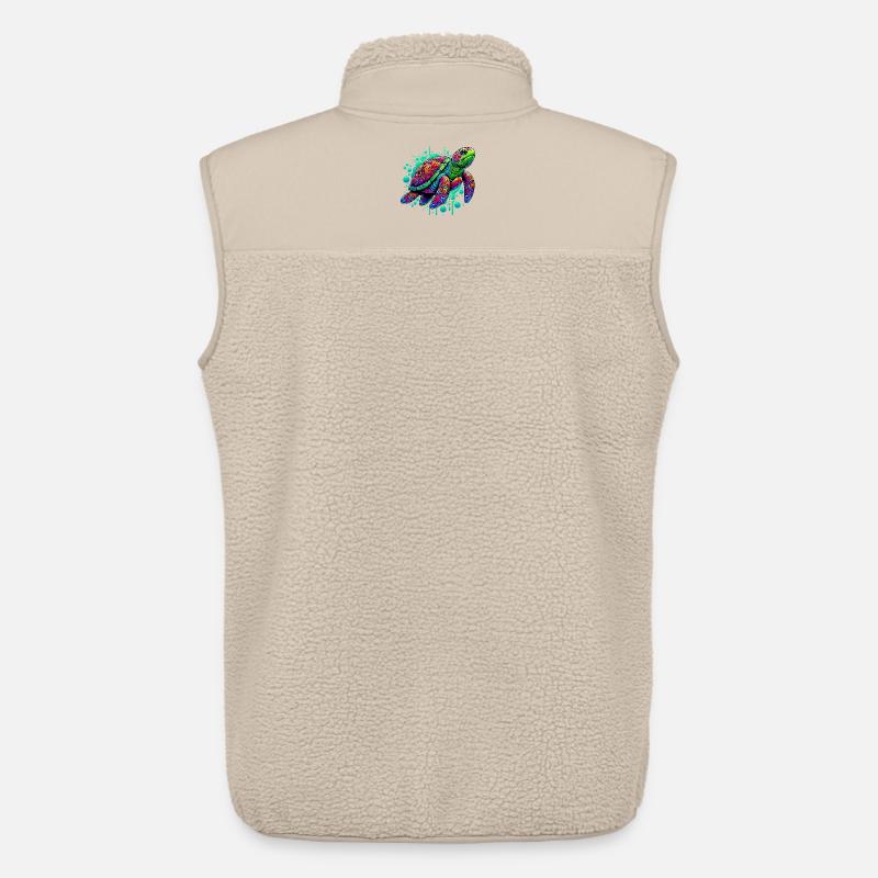 Schildkröte - Unisex Sherpaweste von Stanley/Stella - Beige