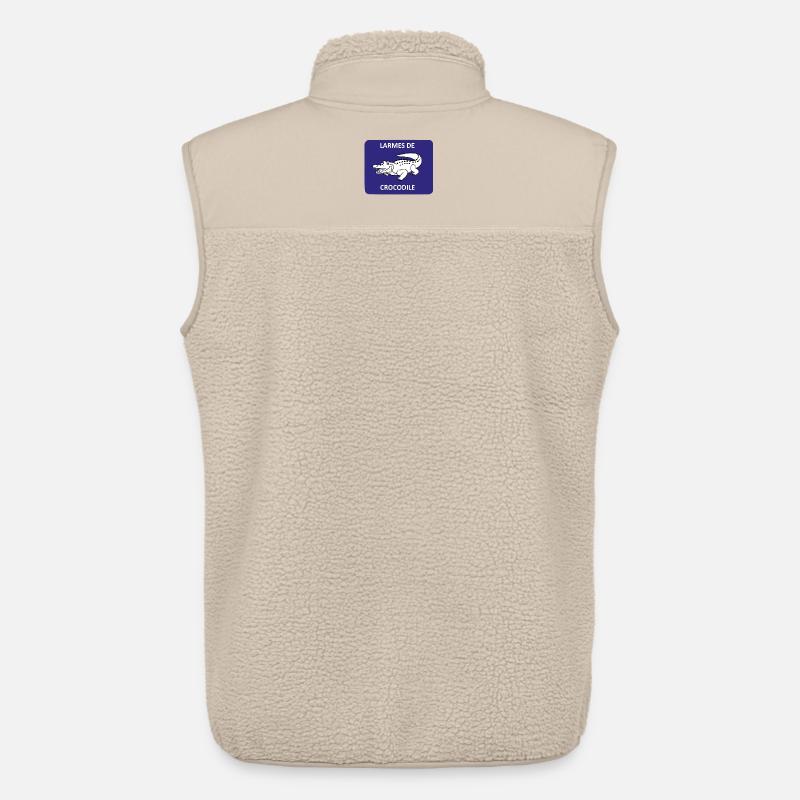 Krokodilstränen - Unisex Sherpaweste von Stanley/Stella - Beige