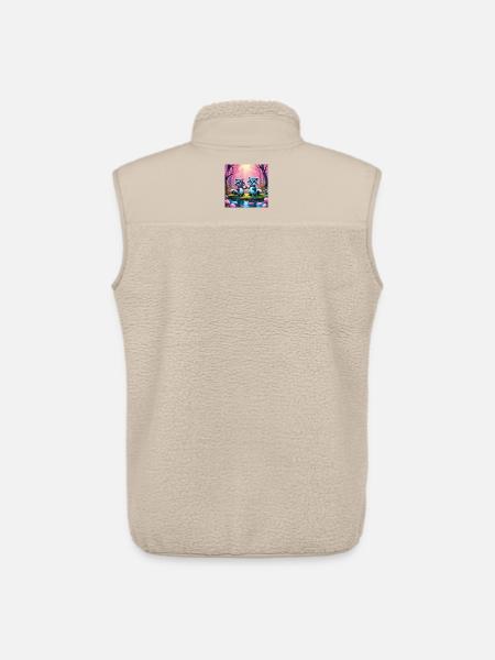 Waschbären im Märchenwald - Unisex Sherpaweste von Stanley/Stella - Beige