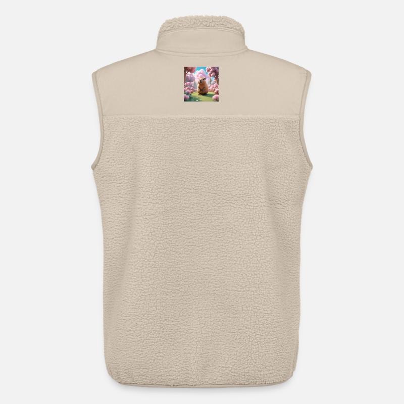 Capybara - Unisex Sherpaweste von Stanley/Stella - Beige