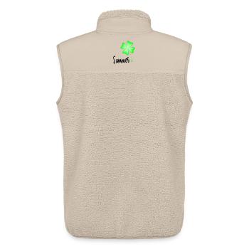 GELIEBTE. MEISTER. LEHRER. SCHULE. GELIEBTE - Unisex Sherpaweste von Stanley/Stella - Beige - Hinten - AI Model Male 178 light (178cm)
