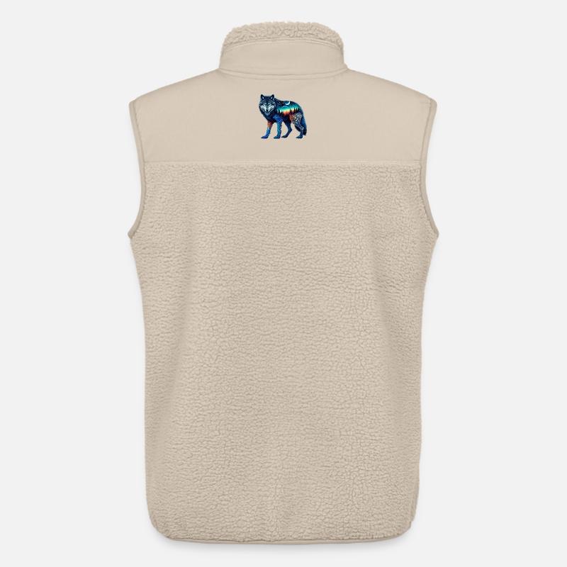 Wolf - Unisex Sherpaweste von Stanley/Stella - Beige
