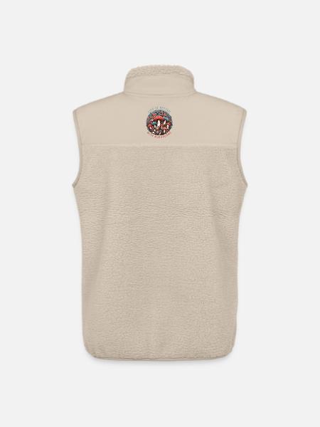 Life is better with Mushrooms - Unisex Sherpa Gilet by Stanley/Stella - beige