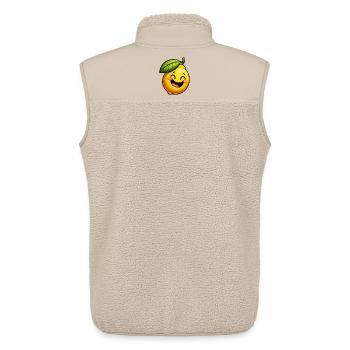 Lemon Lemons - Unisex Sherpa Gilet by Stanley/Stella - beige - Back - AI Model Male 178 light (178cm)