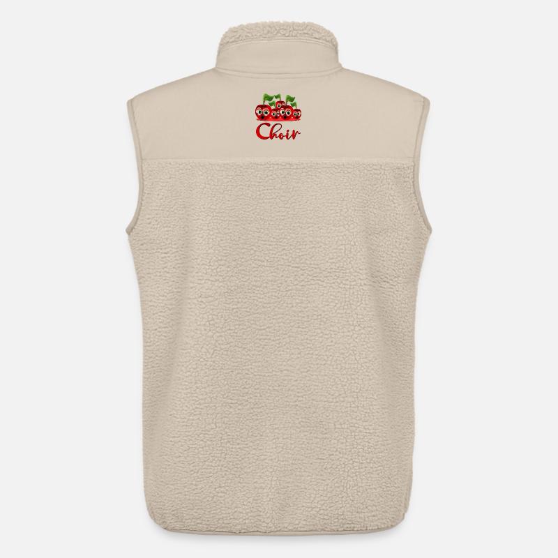 SINGENDE KIRSCHEN - CHORSÄNGER - FRÜCHTE - Unisex Sherpaweste von Stanley/Stella - Beige