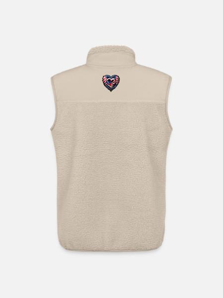 Das Herz - Unisex Sherpaweste von Stanley/Stella - Beige