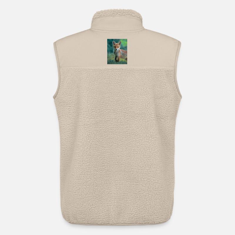 Junger Fuchs - Unisex Sherpaweste von Stanley/Stella - Beige