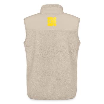 OCHOOO - Yellow - Unisex Sherpa Gilet by Stanley/Stella - beige - Back - AI Model Male 178 light (178cm)