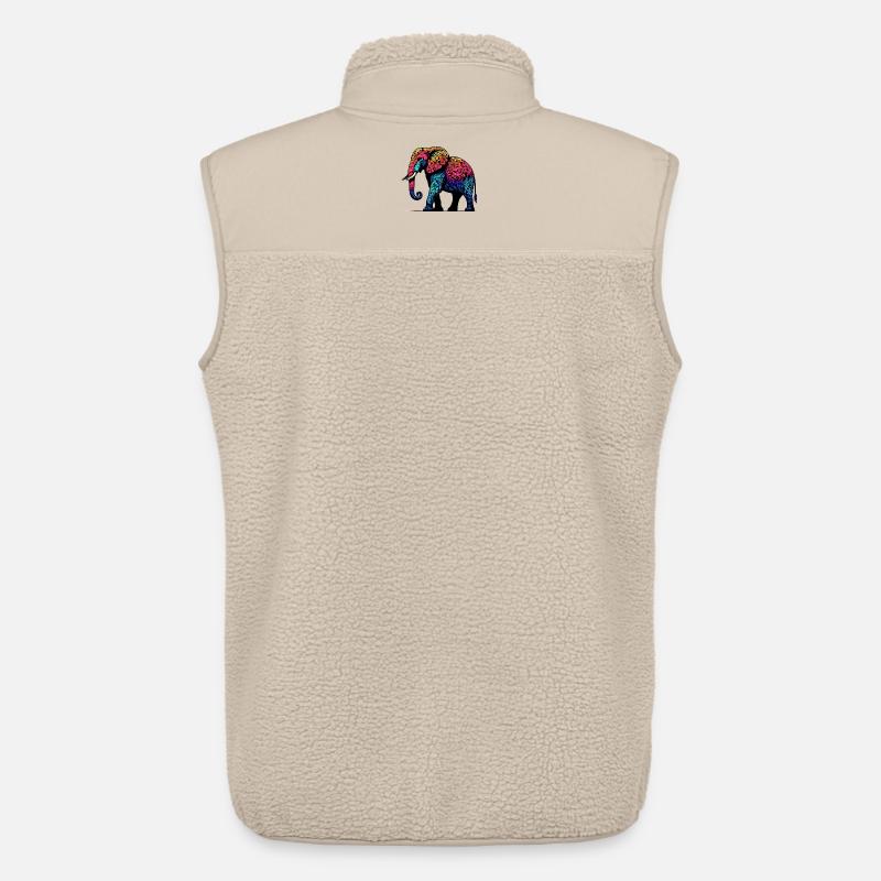 Elefant - Unisex Sherpaweste von Stanley/Stella - Beige