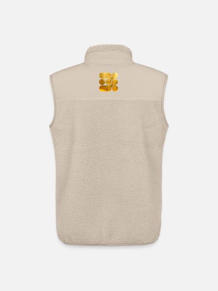 OCHOOO - GOLD - Unisex Sherpa Gilet by Stanley/Stella - beige