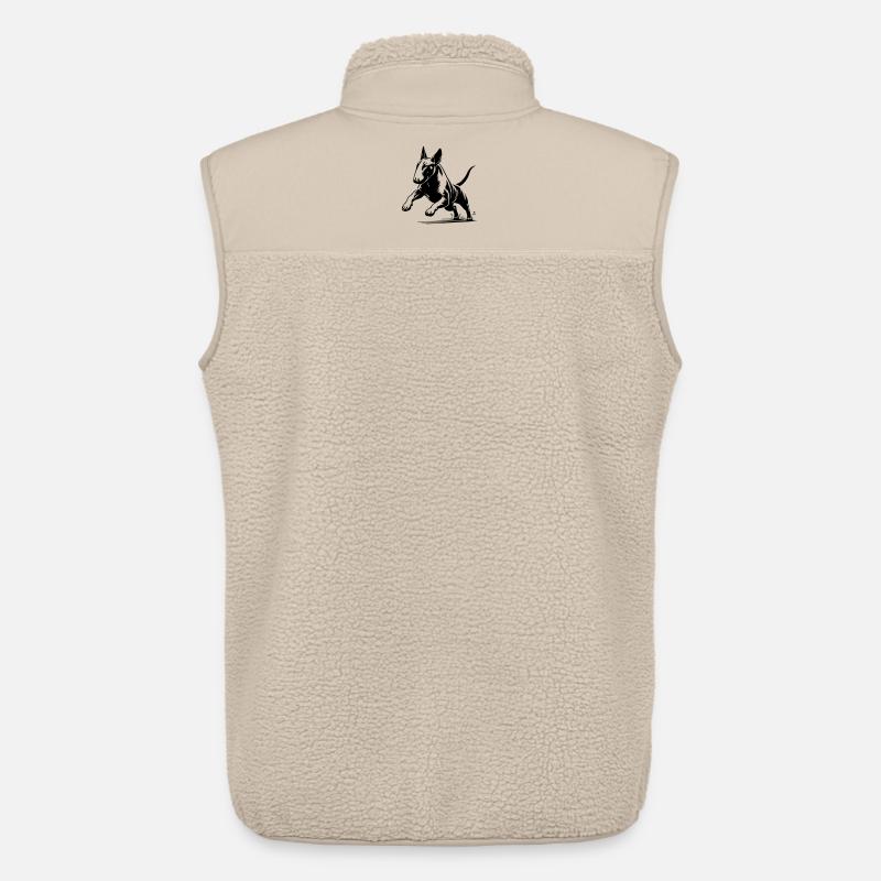 Bullterrier - Unisex Sherpaweste von Stanley/Stella - Beige