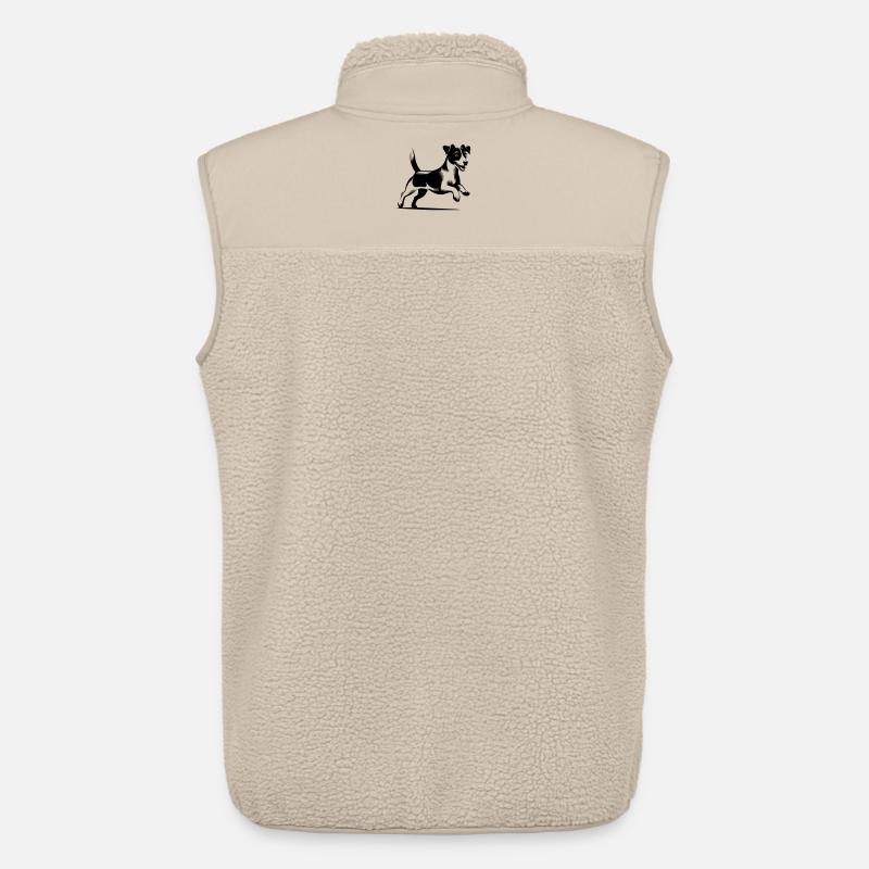 Jack Russell Terrier - Unisex Sherpaweste von Stanley/Stella - Beige