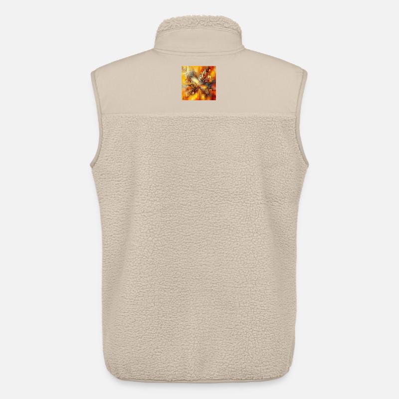 Quadrate 3 - Unisex Sherpaweste von Stanley/Stella - Beige