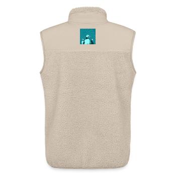 Puffin Gang - Unisex Sherpa Gilet by Stanley/Stella - beige - Back - AI Model Male 178 light (178cm)