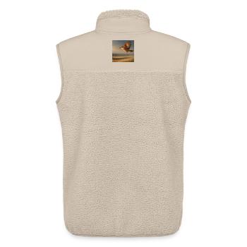 Oiseau - Veste sans manches sherpa unisexe Stanley/Stella - beige - Dos - AI Model Male 178 light (178cm)