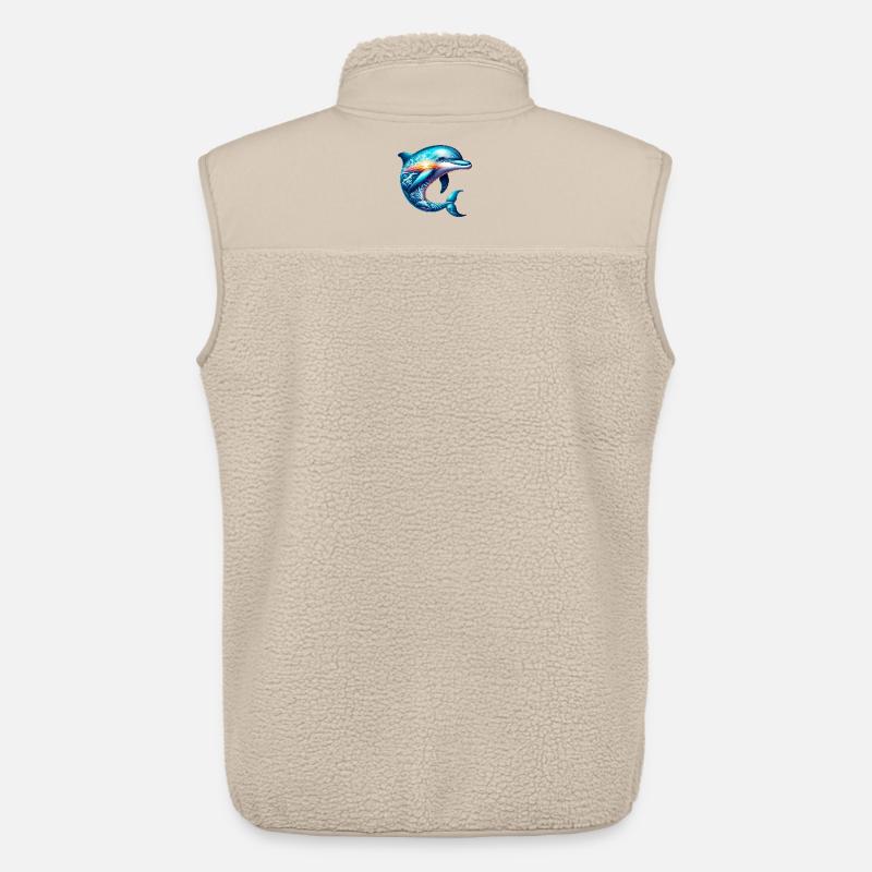 Delfin - Unisex Sherpaweste von Stanley/Stella - Beige